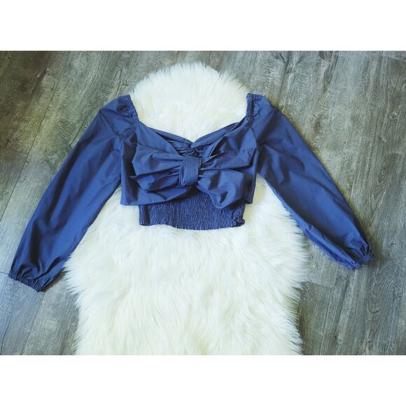 NEW Anthropologie Sunday In Brooklyn Back Bow-Tie Blouse - Small - Picture 6 of 9